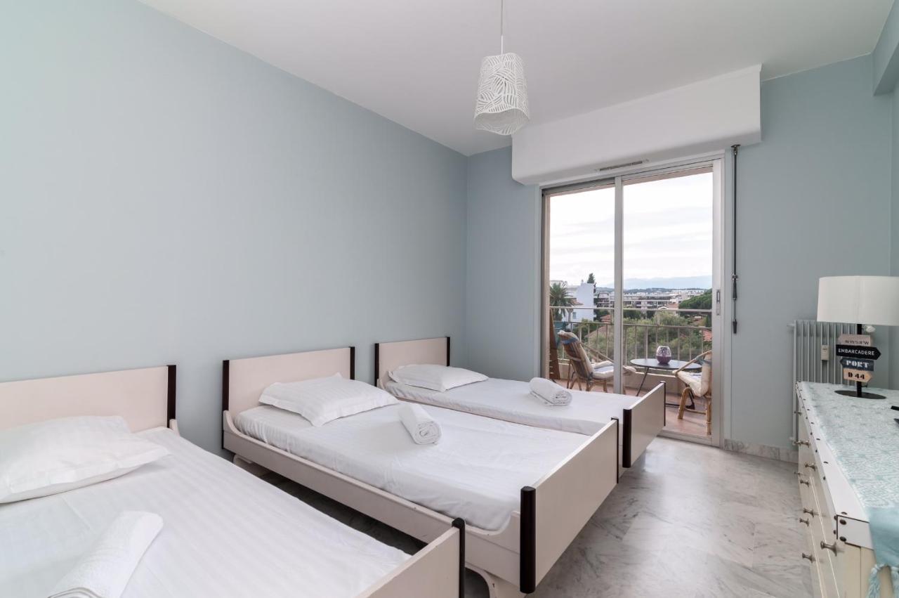 Grand T3 Juan Les Pins, 2 Balcons, Proche Plage Antibes Exterior foto